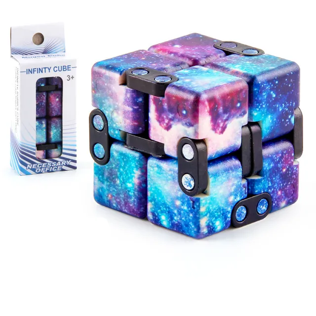 Creative Decompression Unlimited Cube Solid Color Puzzle Smooth Fun Infinity Cube Toy Funny Hand Game Fidget Toys 1