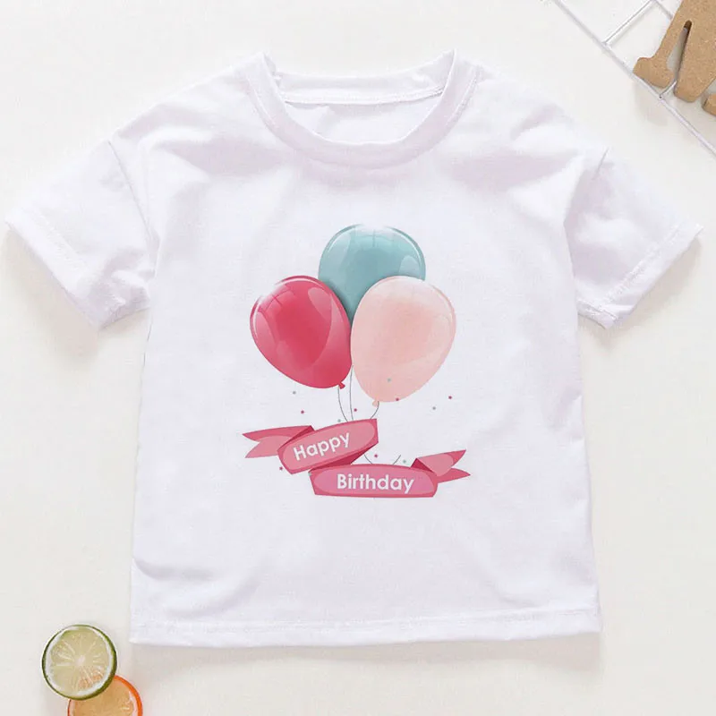 Neue Kinder Kleidung Sommer унисекс Jungen футболки Gemalt Luftballons Pflanzen Blumen Kurzarm футболка Mädchen 24M 9T
