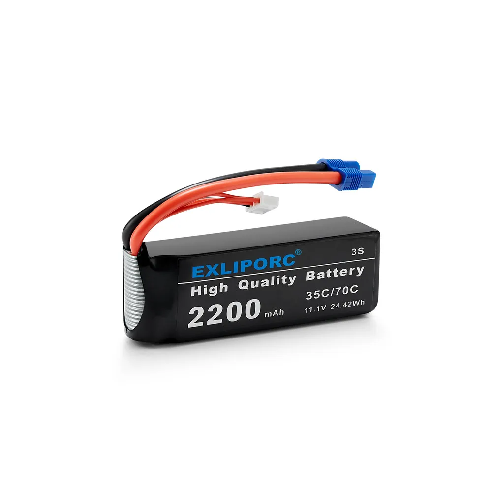 EXLIPORC 11 1 V 35C 3S 2200mAh lipo аккумулятор для радиоуправляемого дрона с разъемом