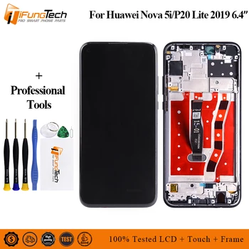 

6.4'' lcd for huawei nova 5i LCD GLK-LX1 LX2 LX3 lcd Display Touch Screen Digitizer Assembly for huawei P20 Lite 2019 Lcd Screen