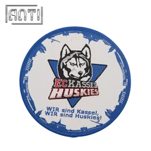 Пользовательские вышивка pacth круговой собаки милые животные мультфильм