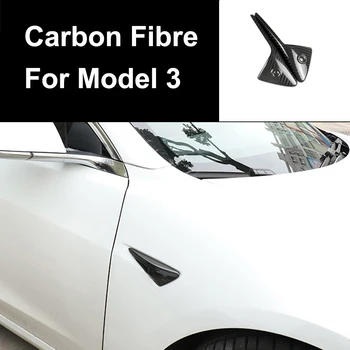 

Car Fender Stickers for Tesla Model 3 2018-2019 Turn Signal Indicator Cover Autopilot Auto External Carbon Fiber Accessories