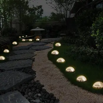 

Disk Lights Ground Lamp Buried Light Durable Eco-Friendly Solar Power 8LED IP67 Waterproof Outdoor Lawn Patio Gutter Security