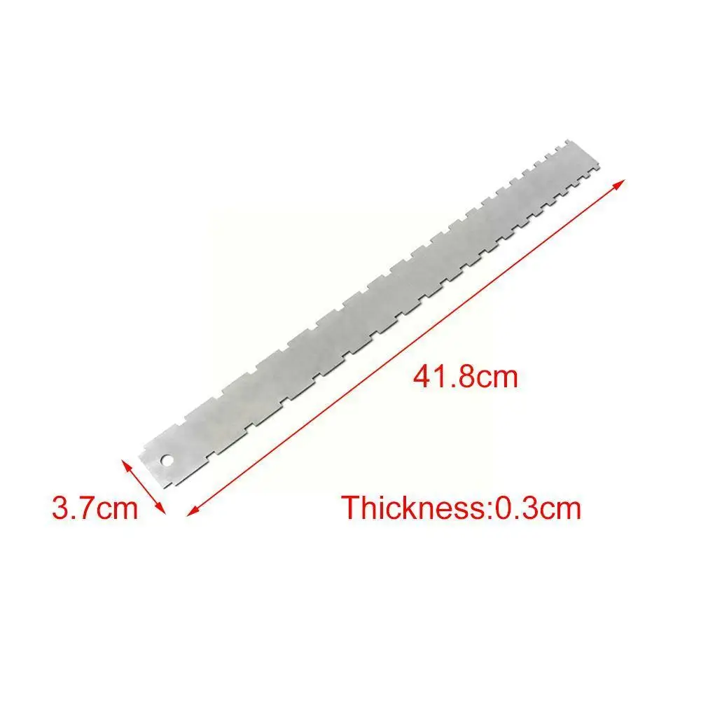 Guitar Luthier Measuring Tools Kit With String Action Guitar Radius Understring Straight Edge Notched Gauge Ruler Neck Rule Z5F8