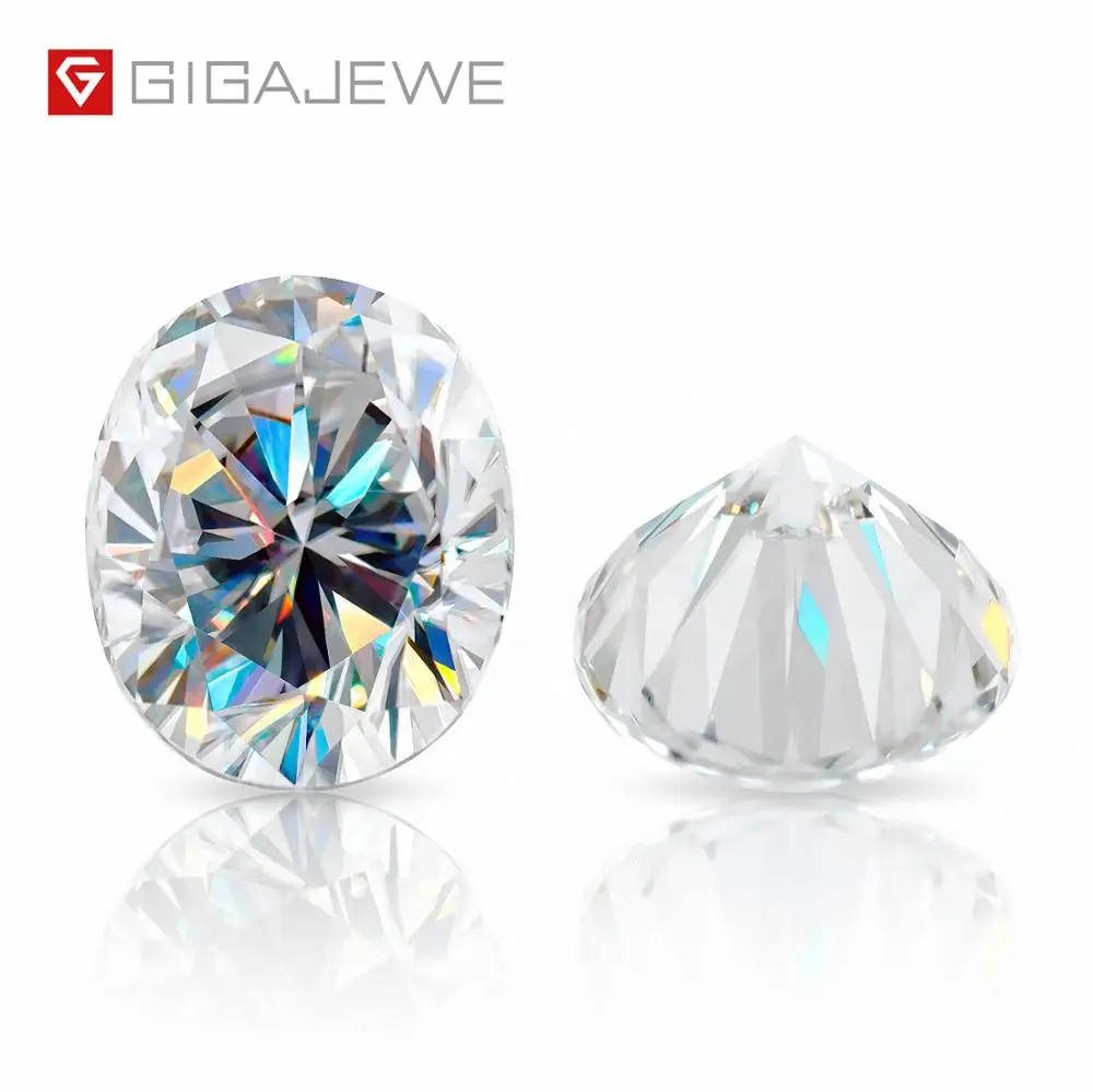 GIGAJEWE D Colour отличный Овальный порезной моисанит свободный Алмазный тестер