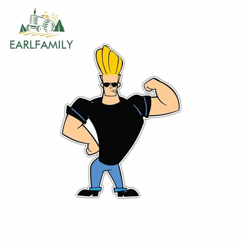 EARLFAMILY 13 см x 10 2 для Джонни БРАВО ДЕТСКИЕ Мультяшные Изящные наклейки виниловые