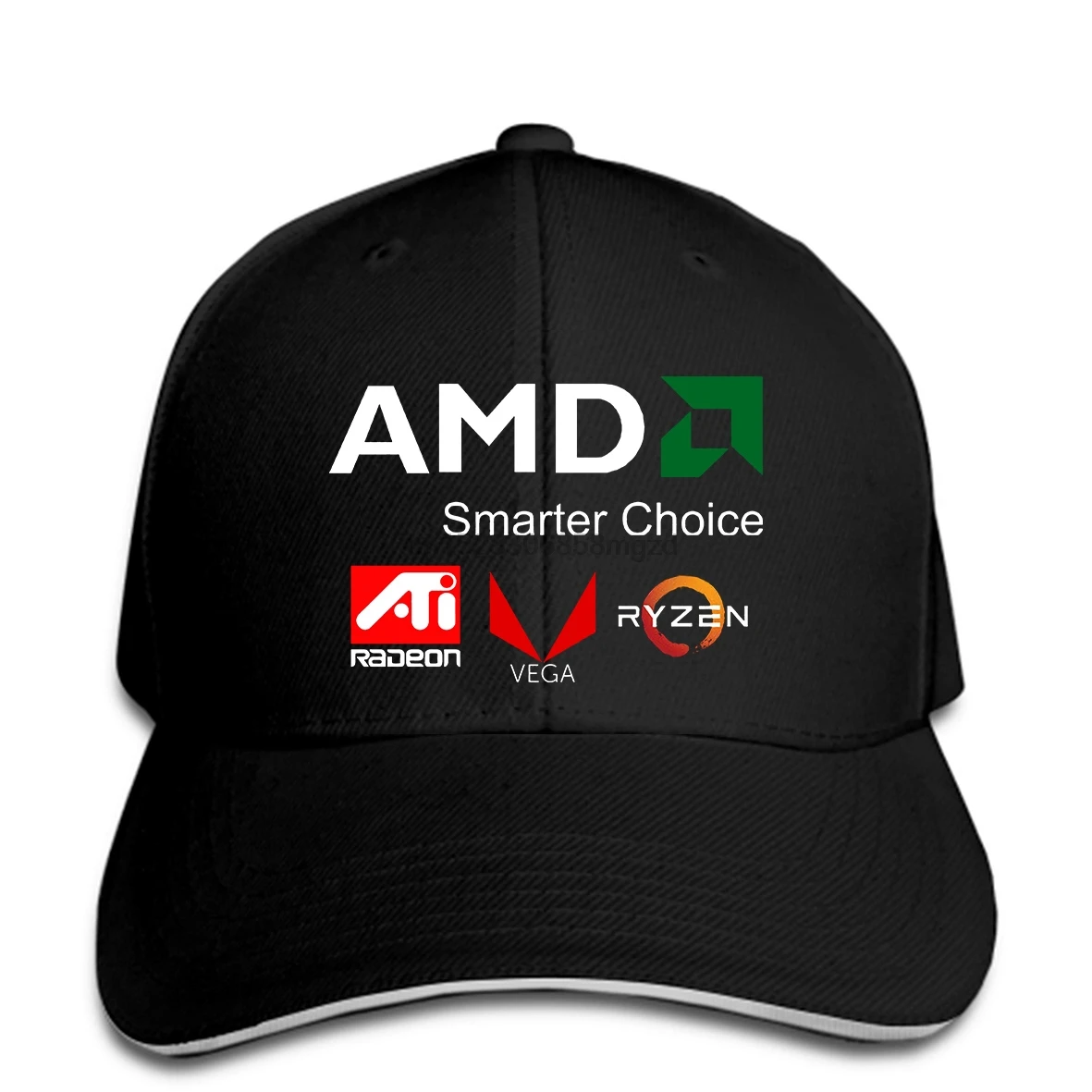 

New AMD Smarter Choice Ati Vega Ryzen Men Baseball Cap Advanced Micro Devices Snapback Cap Women Hat Peaked