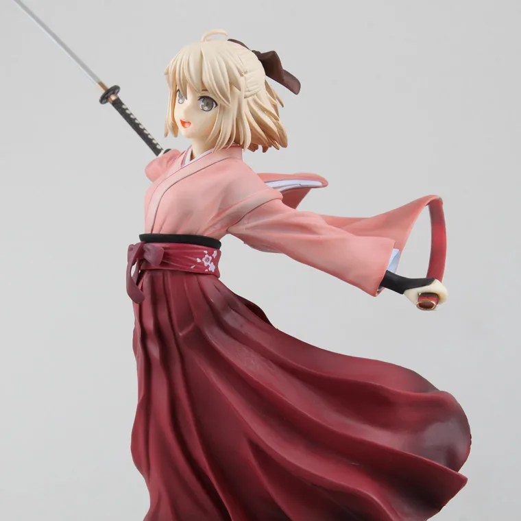 

NEW hot 18cm Fate stay night Saber Okita Souji The Holy Grail War Fate/zero Saber action figure toys Christmas gift collectors