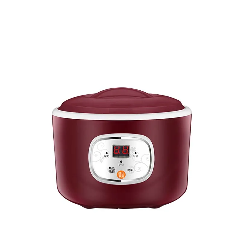 Yogurt Makers Machines With Glasses Jars Cups Pot Multifunction Fermenter Electric Kitchen Appliances Home Rice Wine Natto Maker 6