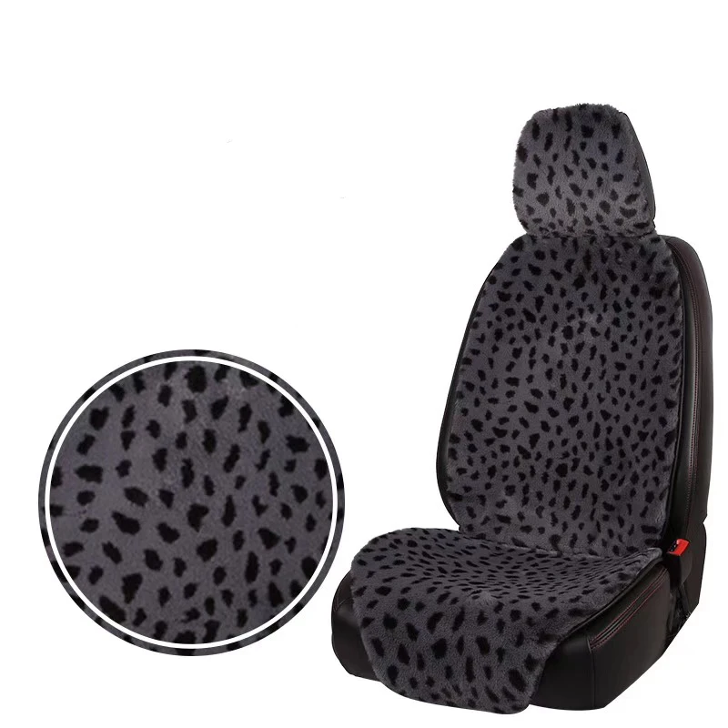 1 seat grey Универсальный чехол для автомобильных сидений, передняя плюшевая меховая подушка для сиденья для зимы, внутренний протектор сиденья, коврик, автомобильные аксессуары - Название цвета: 1 seat grey