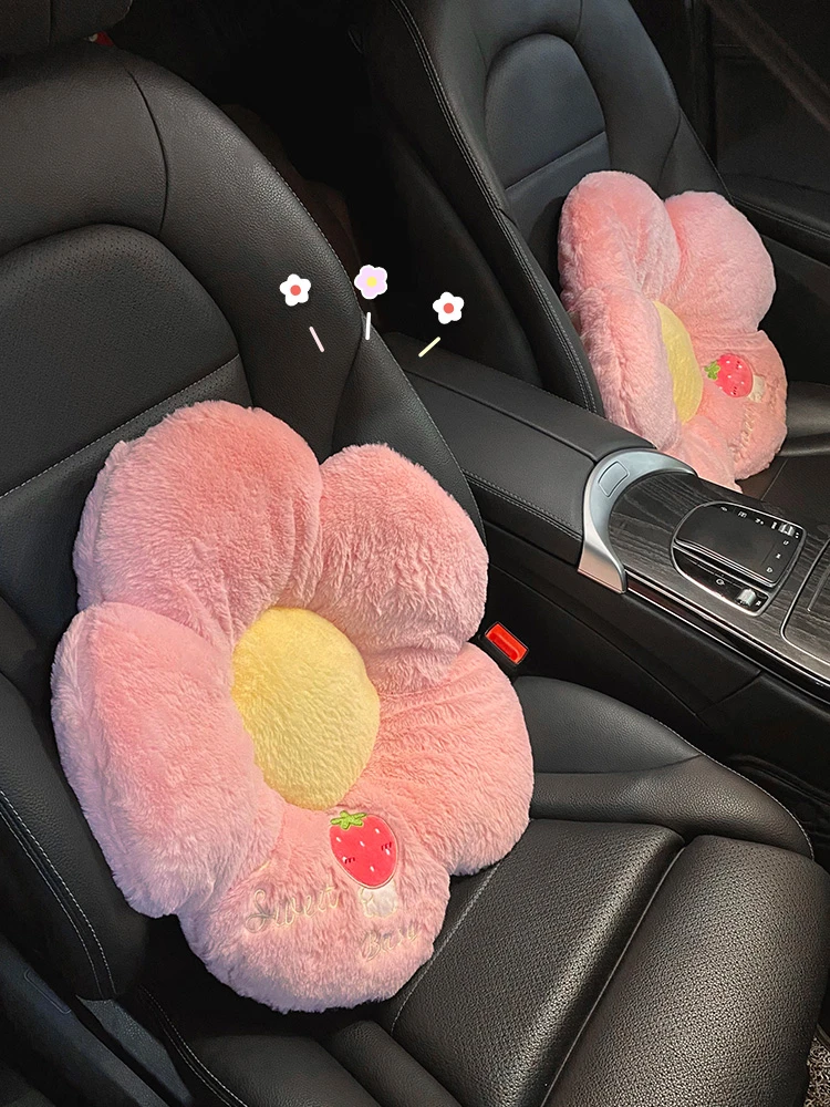 車のシートクッション腰パッドかわいいペア漫画女性の腰枕車ランバーサポート枕腰サポートクッション腰椎 Aliexpress ホーム ガーデン