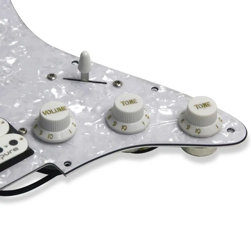 OriPure HH загруженный Pickguard Prewired хамбакер Пикап Alnico 5 набор в сборе белый жемчуг гитары запчасти