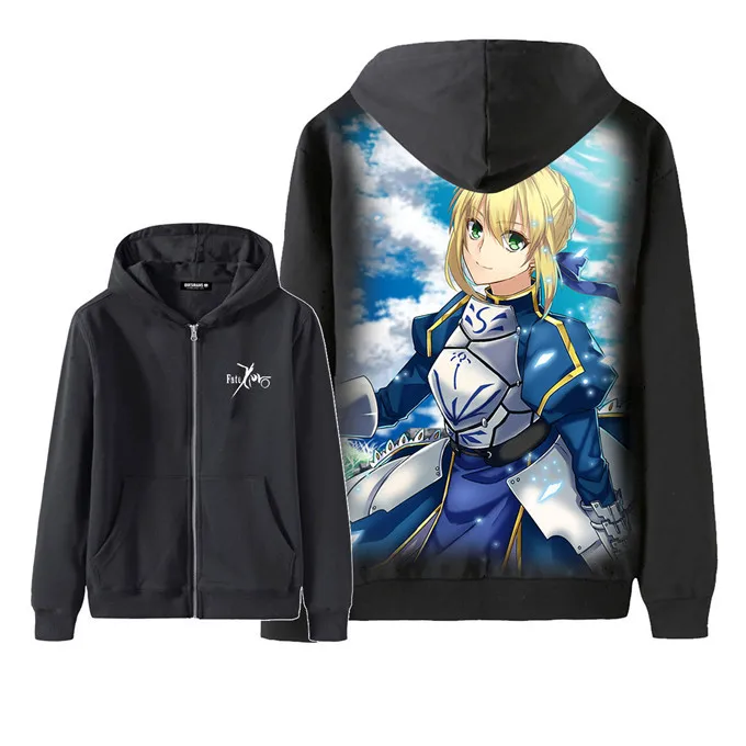 Fate stay night Судьба Ноль судьба Толстовка "Saber" Арчер косплей костюм, унисекс с капюшоном куртка с капюшоном толстовки