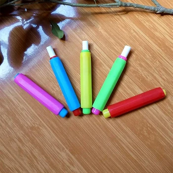 

Colourful Chalk Holders Non Dust Clean Teaching Helper Teacher Education Tool Q6PA