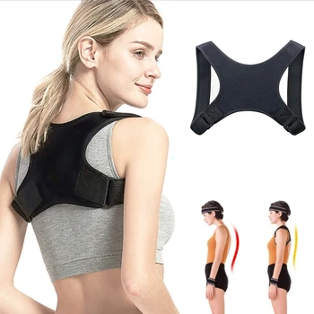 

New Adjustable Back Posture Brace Support Belt Corrector Clavicle Back Shoulder Lumbar Posture Correction Corrector De Postura