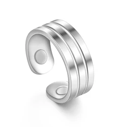 Gold Magnetic Health Ring for Men - Slimming Fashion Jewelry Gift (Steel Color)