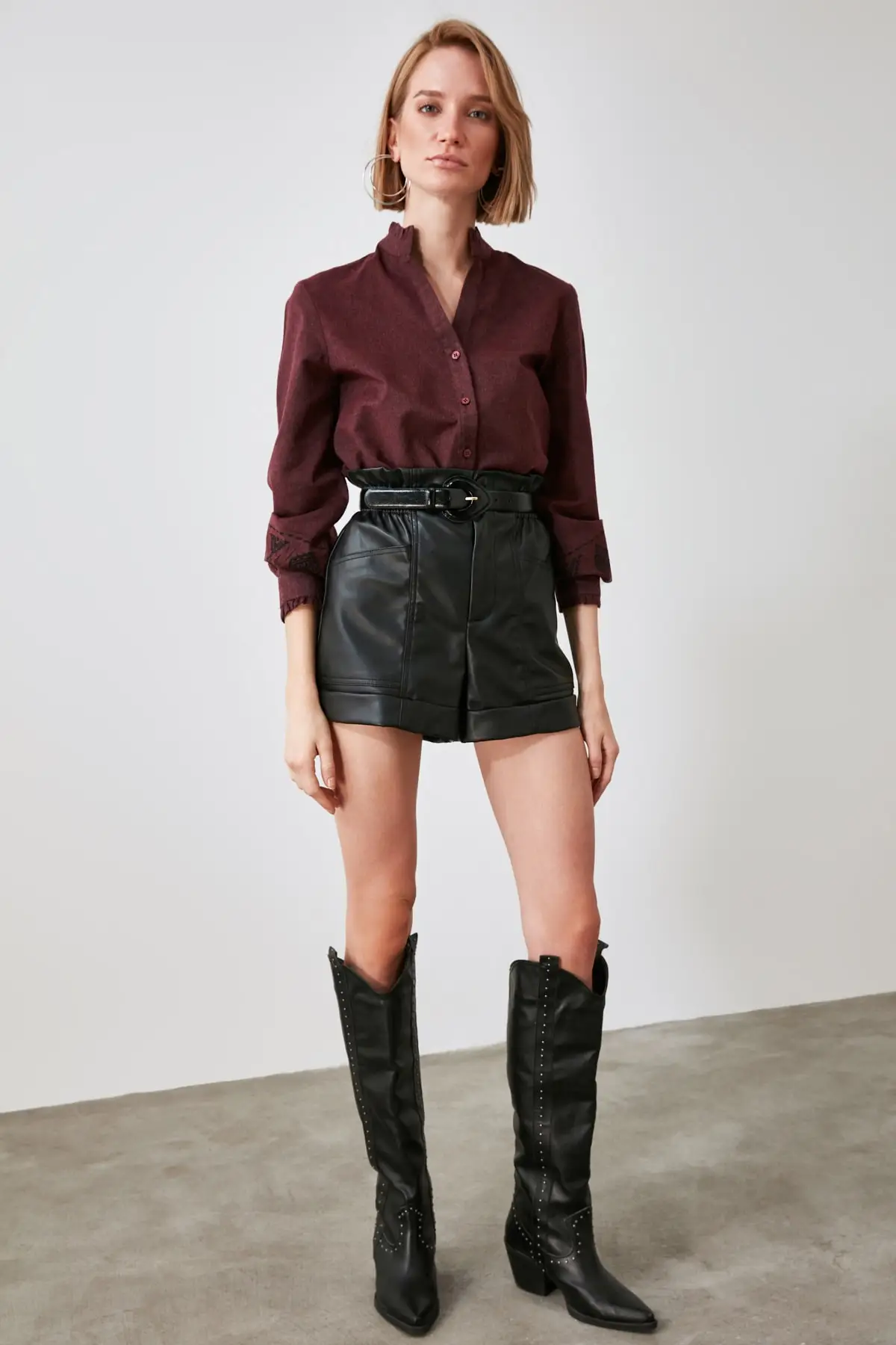 Trendyol рубашка с вышивкой TWOAW20GO0388| |