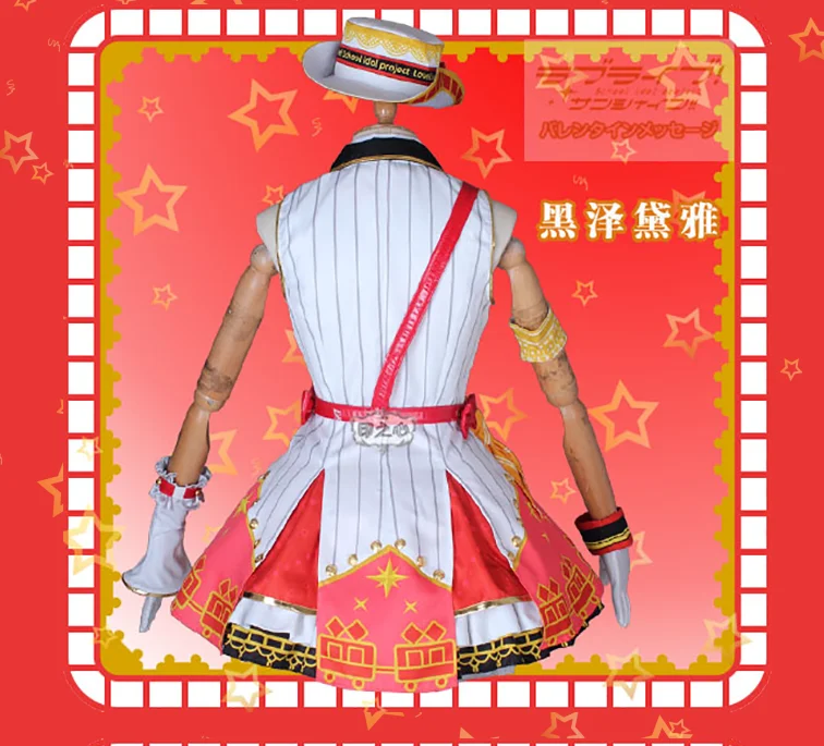 LoveLive! Солнечном свете! Вечерние костюмы Aqours для косплея Riko kanan Mari Ruby Hanamaru, костюм для Хэллоуина, Униформа, сценическое платье