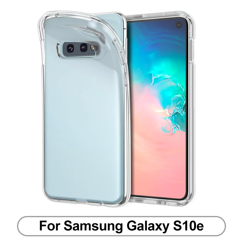 Чехол для samsung Galaxy S10 S10E S9 S8 S7 TPU Силиконовый прочный чистый мягкий чехол для samsung S10 Lite 5G S9 Plus Edge задняя крышка - Цвет: for Galaxy S10e