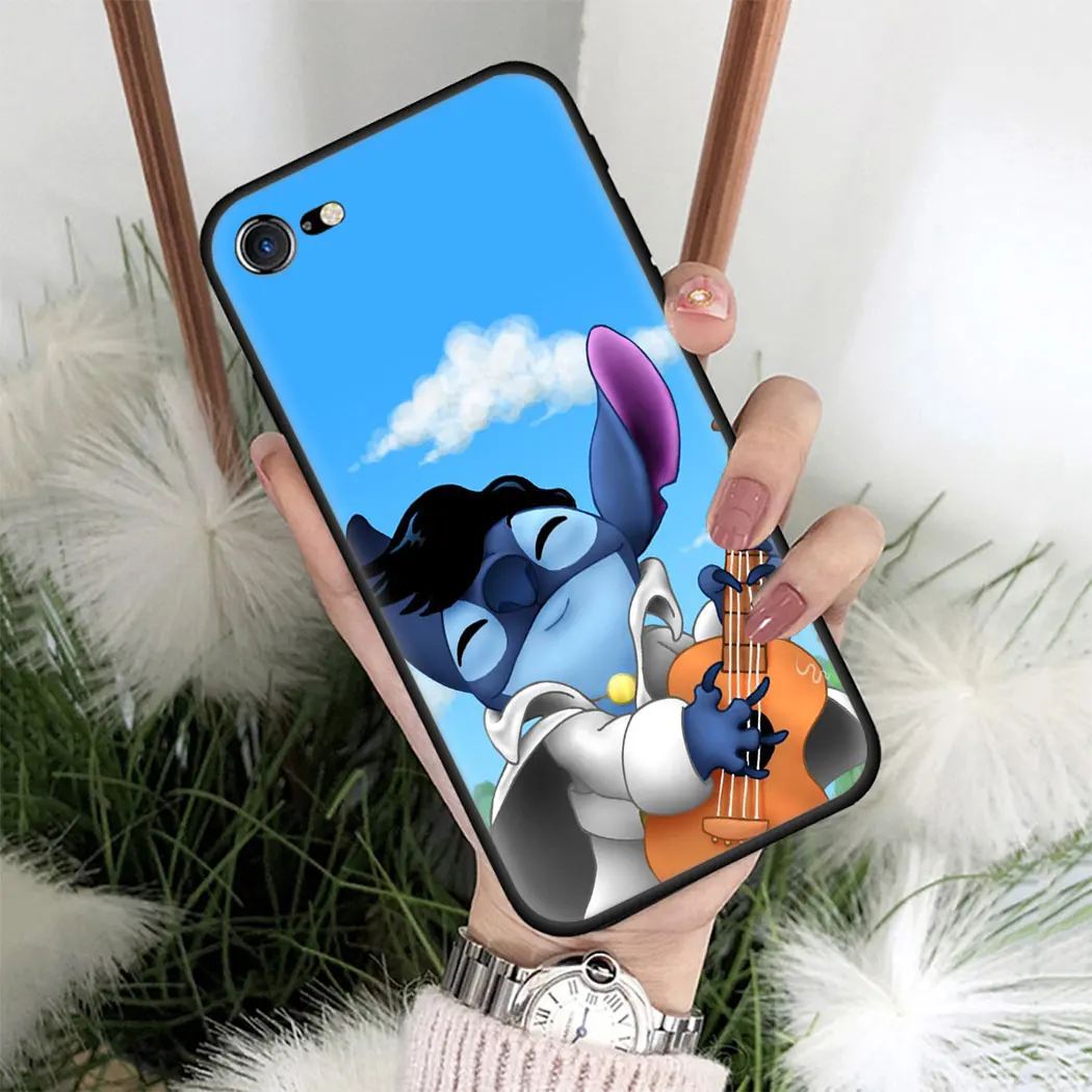 Мягкий силиконовый чехол для iPhone 11 Pro Max XS XR X SE 5 5s 7 8 6 6s Plus черный телефона Лило