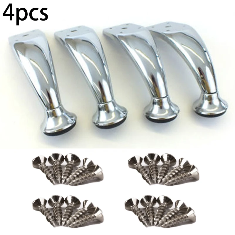 

4pcs Iron Sofa Legs Easily Fixing Woodworking Cupboard Cabinet Stand Couch Bed Bench Tea Table Furniture Feet Accessories