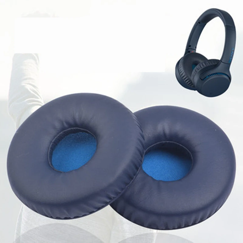 Earpads Replacement For Sony Wh Xb700 Bluetooth Headset Ear Pads 75mm Round Sponge Protein Leather Memory Foam Earmuffs Ew Earphone Accessories Aliexpress