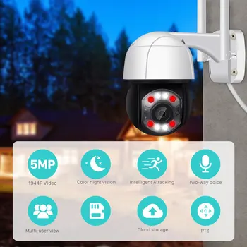 

2 Million Pixel Outdoor Waterproof Wifi Network Camera Double Light Intelligent Outdoor Ptz Control Surveillance Camera