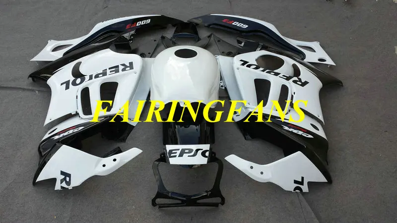 Мотоцикл обтекатель комплект для HONDA CBR600F3 97 98 CBR 600 F3 CBR 600F3 CBR600 1997 1998 черно белые Обтекатели части+ подарки HM04
