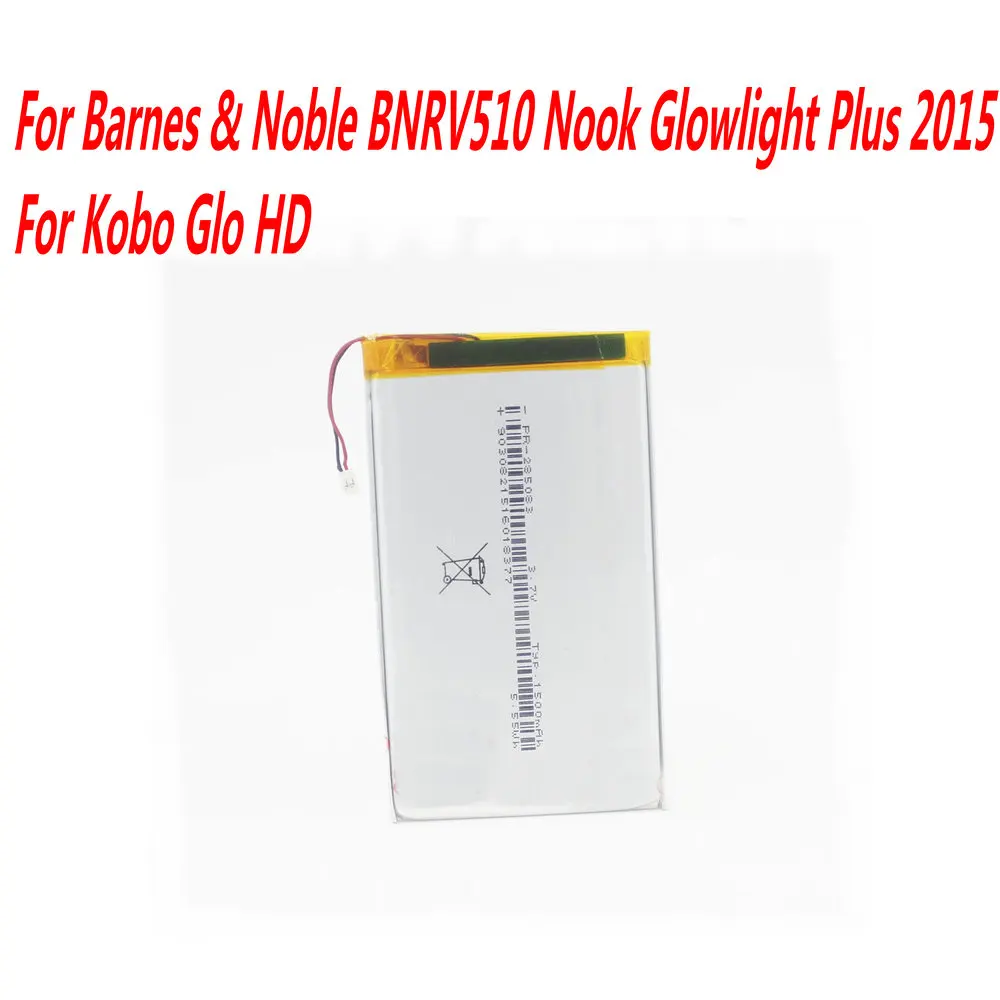 Высокое качество 3 7 V 1500mAh PR-285083 Аккумулятор для Barnes &amp Noble BNRV510 Nook Glowlight Plus 2015 Kobo Glo HD