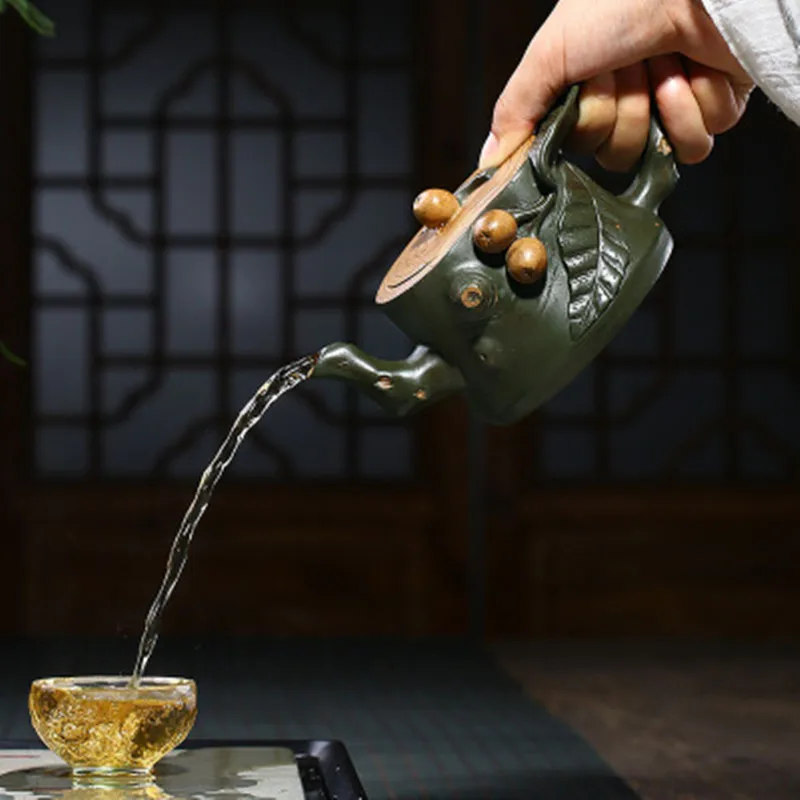 Керамический Чайник Китайский Исин Zisha глина чайный горшок Gongfu Чайный набор ситечко для заварочного чайника 400 мл Новое поступление высокое качество с подарочной коробкой