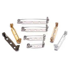 20 шт./лот, 20, 25, 32 мм, брошь, база, задняя панель, держатель для бейджа, безопасный замок, брошь на булавке для самостоятельного изготовления ювелирных изделий, аксессуары