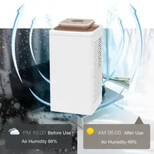 2.7L Электрический осушитель мини Осушитель воздуха увлажнитель воздуха Низкий уровень Шума Осушитель для дома офиса подвал влажный гараж 65 Вт