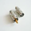 1X Uds Q9 BNC hembra a RCA macho BNC a RCA chapados en níquel latón recta Coaxial RF adaptadores de conector ► Foto 1/5