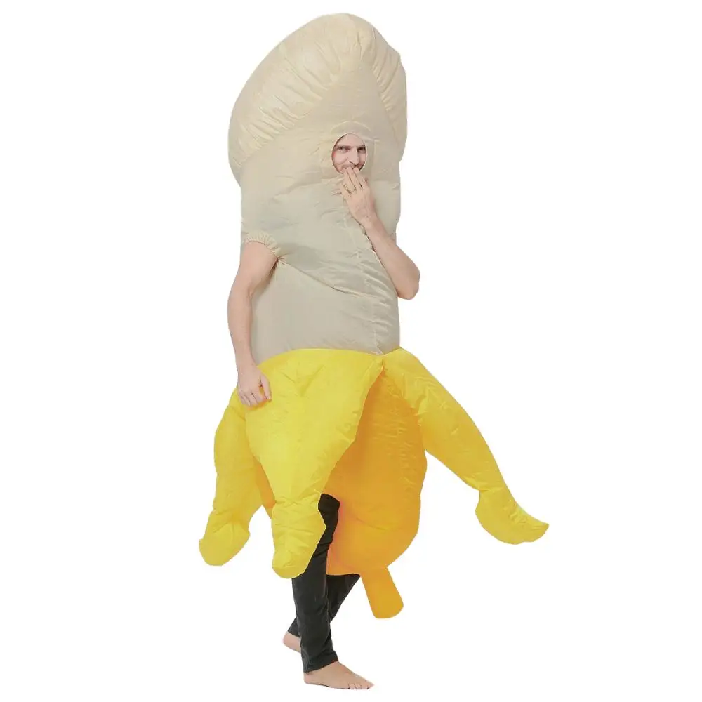 Пикантные надувной Уилли костюм; Детский костюм на Хэллоуин; Для женщин Для мужчин мальчишник пенис Косплэй костюм вечерние нарядное член Disfraces для взрослых - Цвет: Banana