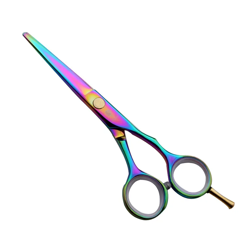 

Smith chu Colorful 5.5 Inch Scissors Set Color Profession Hairdressing Scissors Straight Snips + Thinning Scissors Set [HM83