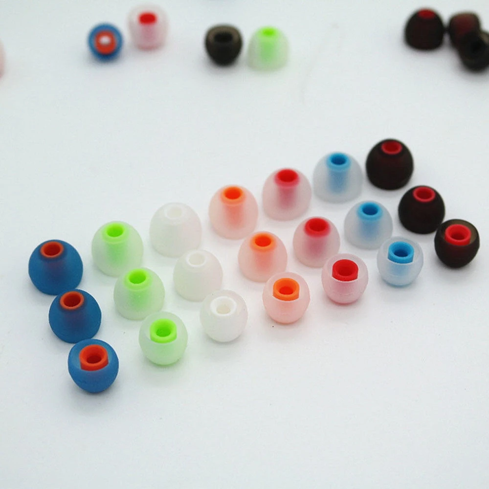3.8mm Silicone Ear Tips 12pcs Inear Earphone Covers Cap Earbuds Rubber Headphone Replacement