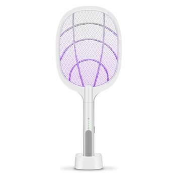 

Rechargeable USB Electric Mosquito Swatter Insect Fly Portable Handheld Household Anti-mosquito Lamp Intelligent Mosquito