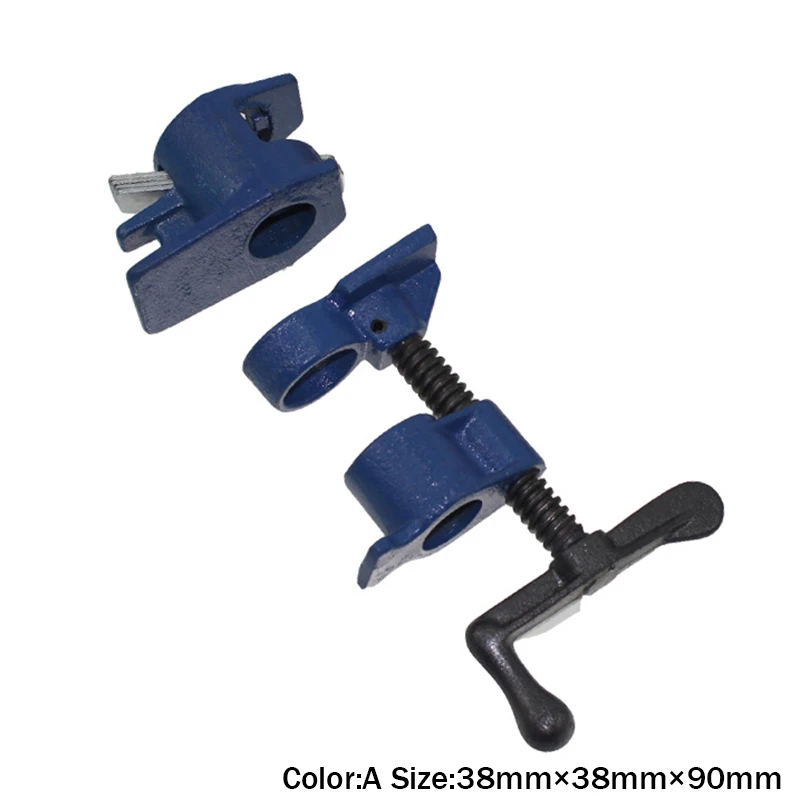Cast Iron Wood Gluing Pipe Clamp Quick Release 1/2 3/4Inch Clip Set Woodworking Tool OCT998 - Size: Dia.86-91mm