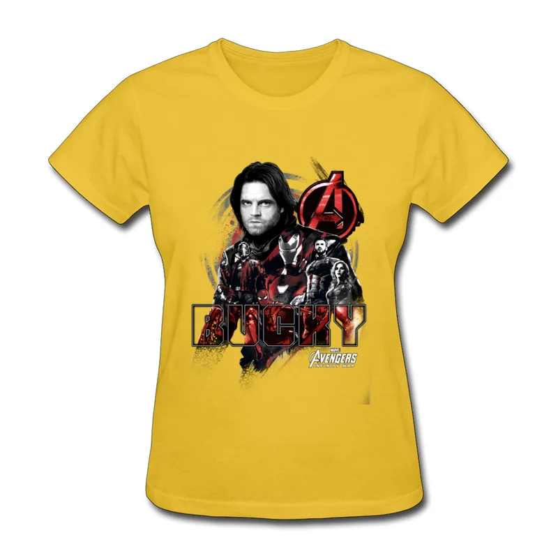 Желтые женские футболки Bucky Crew топы рубашки 100% хлопок вырез лодочкой на заказ топ