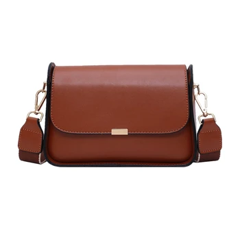 

Ladies Shoulder Bag PU Leather Buckle Envelope Bag Handbag Wild Messenger Bag Simple Retro Shoulder Bag Ladies Pouch Wallet Brow