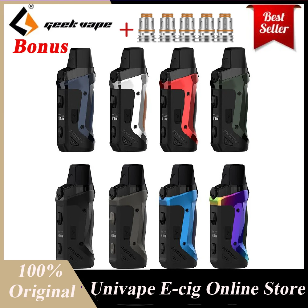 Набор для вейпа Geekvape Aegis Boost электронная сигарета с баком 3 7 мл 5 катушками 40 Вт|tc