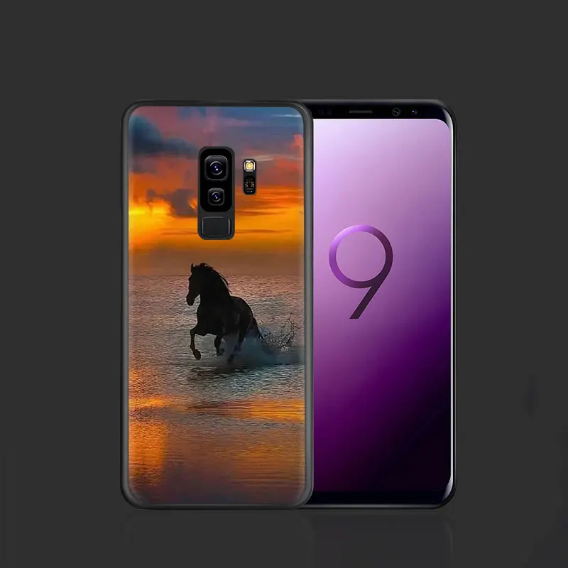 B9 EWAU бегущего коня силиконовый чехол для телефона для samsung A5 A6 плюс A7 A8 A9 A10s 20С 30С 40С с 50s 60 70 J6 - Цвет: B9