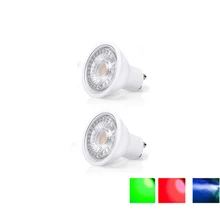 Светодиодный светильник GU10 MR16 gu5.3 светодиодный светильник 3 Вт 5 Вт 7 Вт 220 В/DC12v лампада Светодиодная лампа с регулировкой яркости RGB прожектор энергосберегающее домашнее освещение