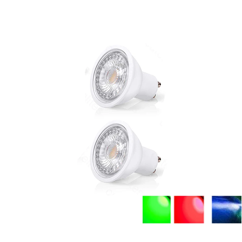 

LED Lamp GU10 MR16 gu5.3 LED Bulb 3W 5W 7W 220V/DC12v Lampada LED Dimmable lamp RGB Spotlight Energy Saving Home Lighting