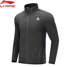 Li-Ning Мужская Уличная серия флисовое пальто осень зима нормальный теплый подходят полиэстер нейлон подкладка спортивная куртка AENP001 CJAS19
