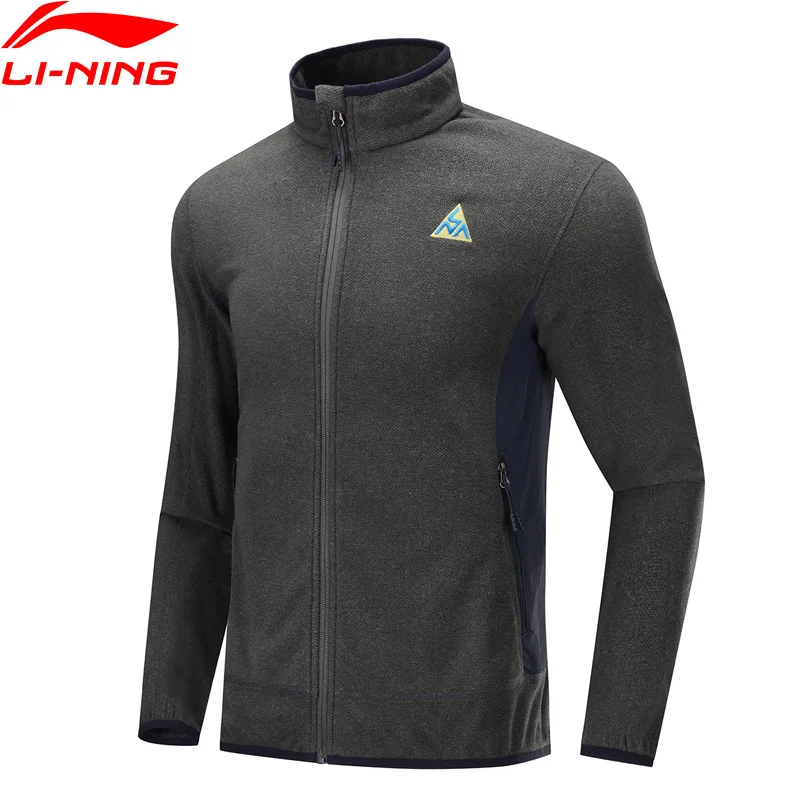 

Li-Ning Men Outdoor Series Fleece Coat Autumn Winter Warm Regular Fit Polyester Nylon LiNing Sports Jacket AENP001 CJAS19