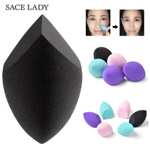 1 шт., макияж, двойной Угловой спонж, мягкий, легко смешивается, косметическая пудра пуховка Тональная основа, консилер, крем, инструменты для макияжа