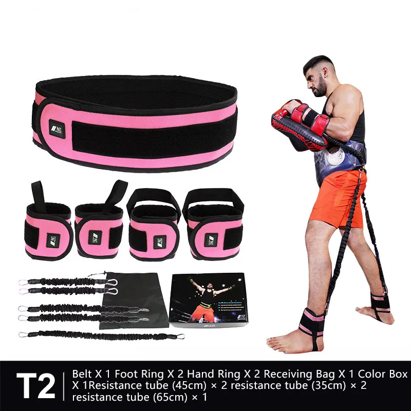 TPE Leg Squat Stretcher Boxing Fighting Training Bounce Stretch Rope Basketball Volleyball Tennis Resistance Stretch Rope - Цвет: T2 fighting style 1.