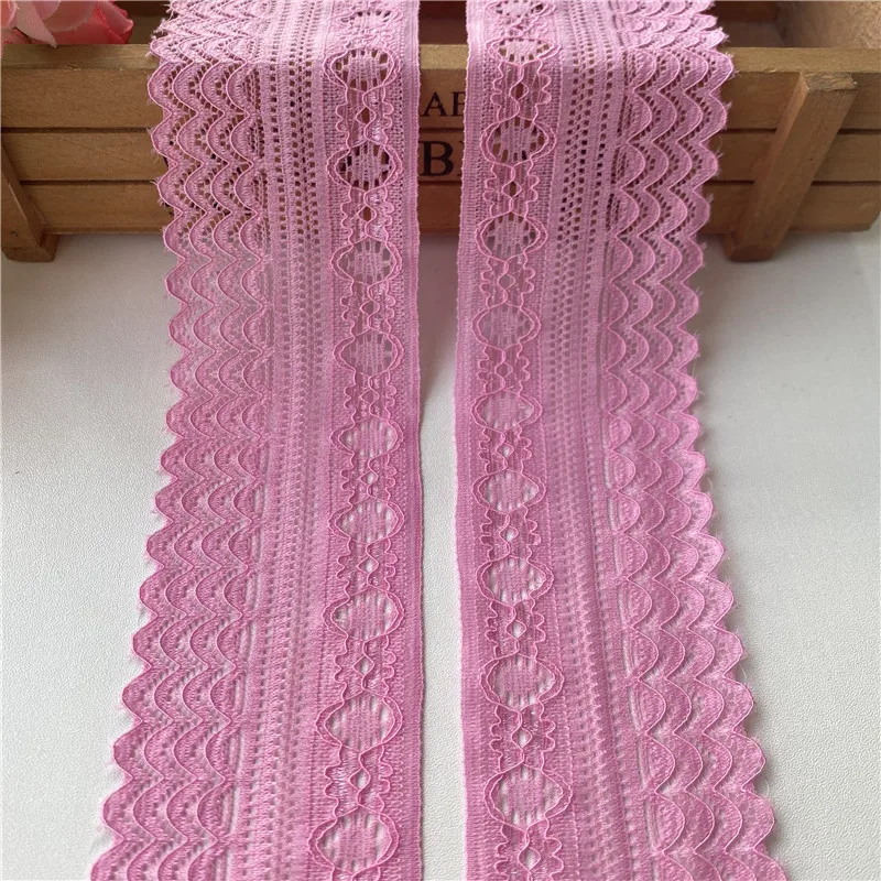 Lace Fabric Lace Ribbon Lace Garment Accessories Lace Sewing Supplies Lace Accessories Lace Sewing Accessories Clothing Accessories 5 Meters Elastic Lace Ribbon White African Lace Fabric Elasticity Trim Embroidered Sewing Clothing Underwear Accessories