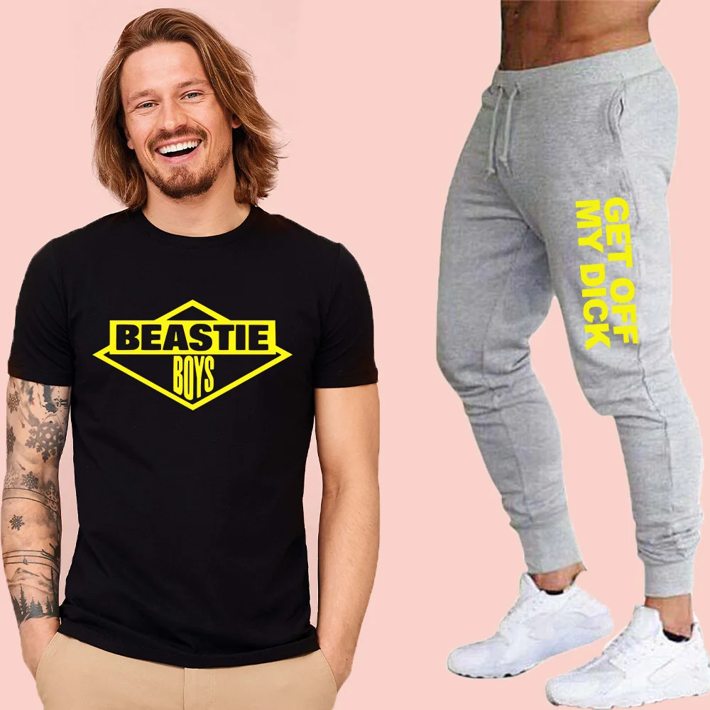 Men's Sets T Shirts+pants Two Pieces Sets Casual Tracksuit GET OFF MY DICK print Gyms Fitness trousers Fast delivery Men's Sets T Shirts+pants Two Pieces Sets Casual Tracksuit GET OFF MY DICK print Gyms Fitness trousers Fast delivery